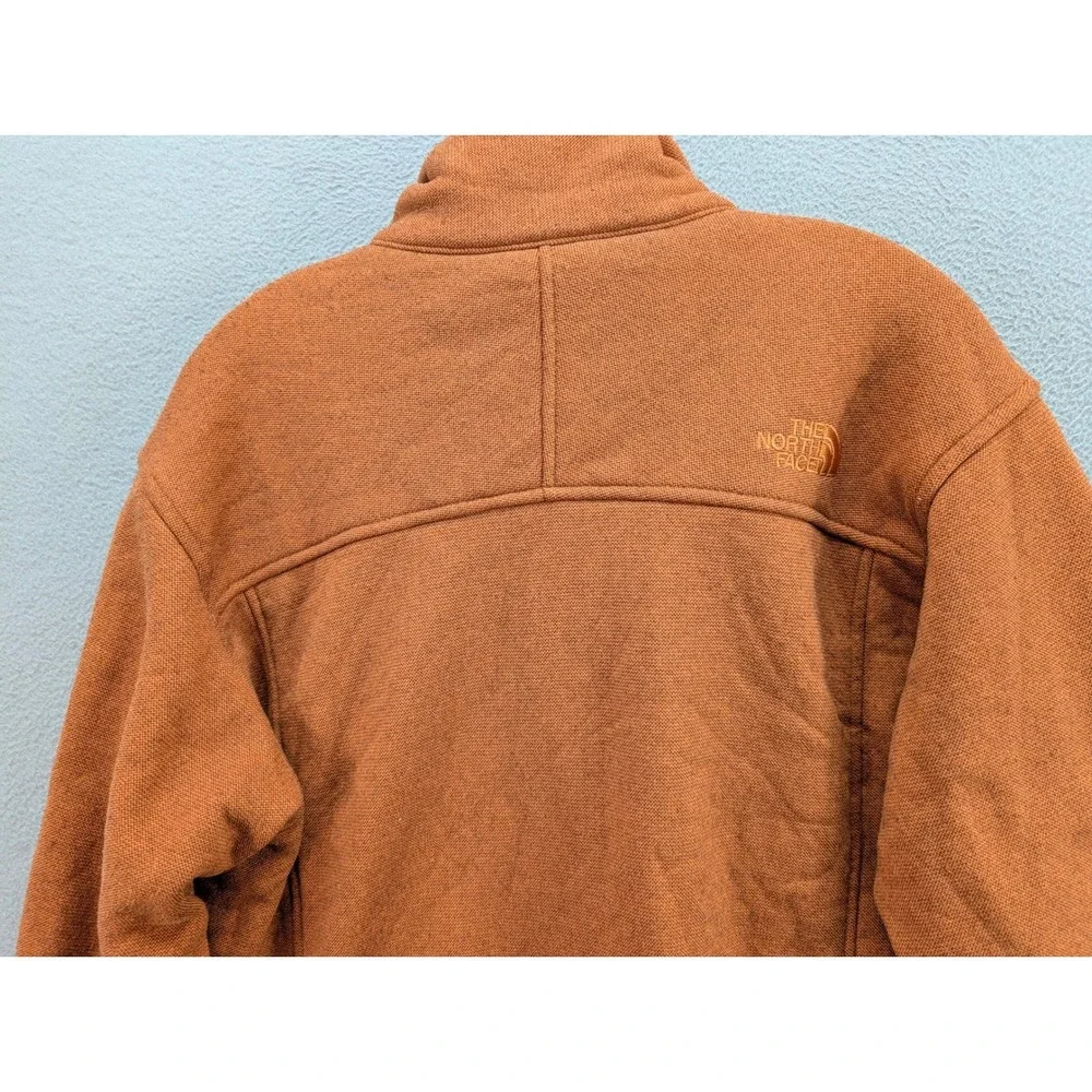 The North Face Fleece Jacket Polartec Thermal Pro Mens L Orange Full Zip Outdoor